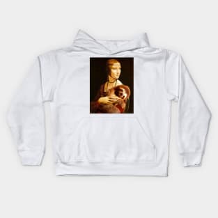 Lady with a Sloth Kids Hoodie